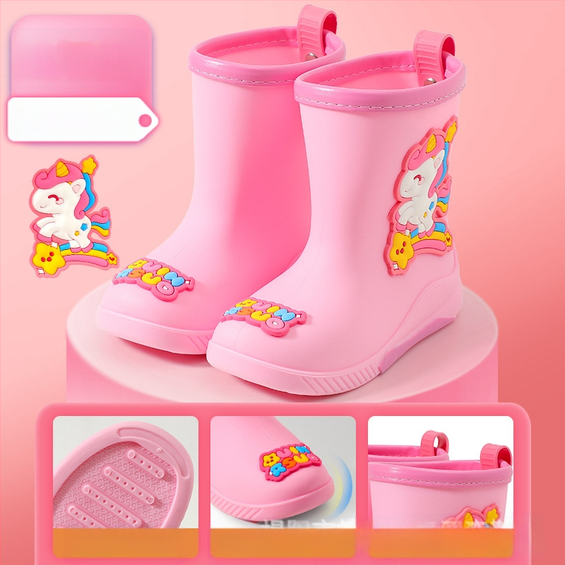 Laste kummist saapad Beebipoiste veejalatsid Tüdrukute õpilased Lasteaia kummist saapad Lastele Naistele Kummist jalatsid Täiskasvanutele laos