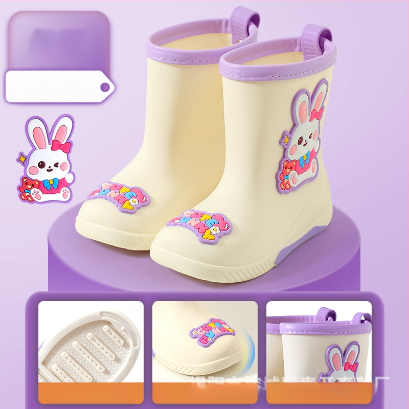 Laste kummist saapad Beebipoiste veejalatsid Tüdrukute õpilased Lasteaia kummist saapad Lastele Naistele Kummist jalatsid Täiskasvanutele laos