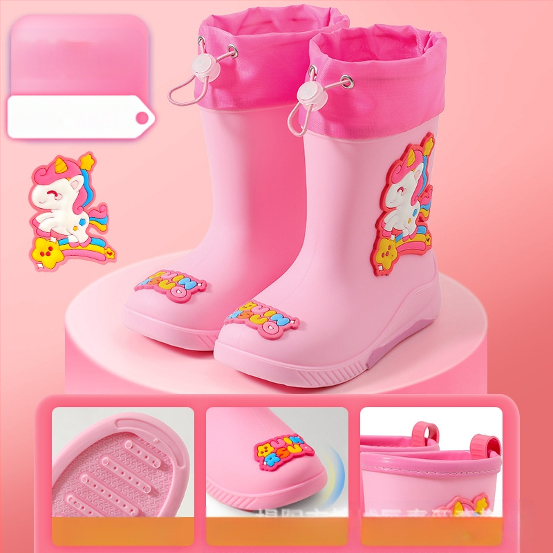 Laste kummist saapad Beebipoiste veejalatsid Tüdrukute õpilased Lasteaia kummist saapad Lastele Naistele Kummist jalatsid Täiskasvanutele laos