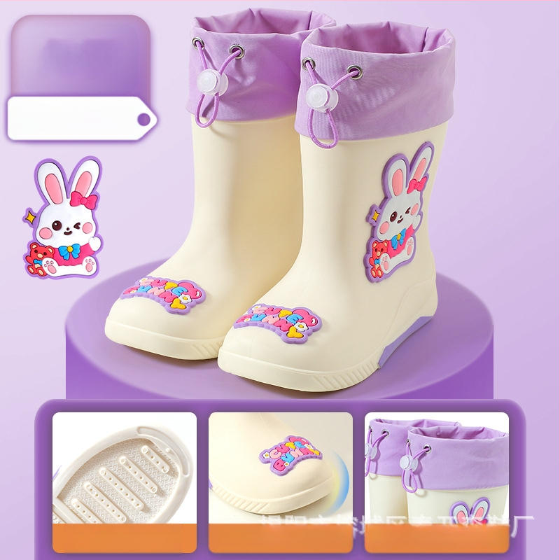 Laste kummist saapad Beebipoiste veejalatsid Tüdrukute õpilased Lasteaia kummist saapad Lastele Naistele Kummist jalatsid Täiskasvanutele laos