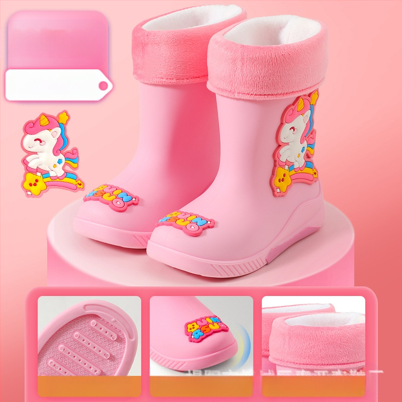 Laste kummist saapad Beebipoiste veejalatsid Tüdrukute õpilased Lasteaia kummist saapad Lastele Naistele Kummist jalatsid Täiskasvanutele laos