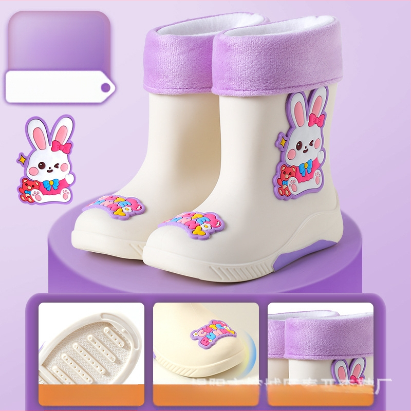 Laste kummist saapad Beebipoiste veejalatsid Tüdrukute õpilased Lasteaia kummist saapad Lastele Naistele Kummist jalatsid Täiskasvanutele laos