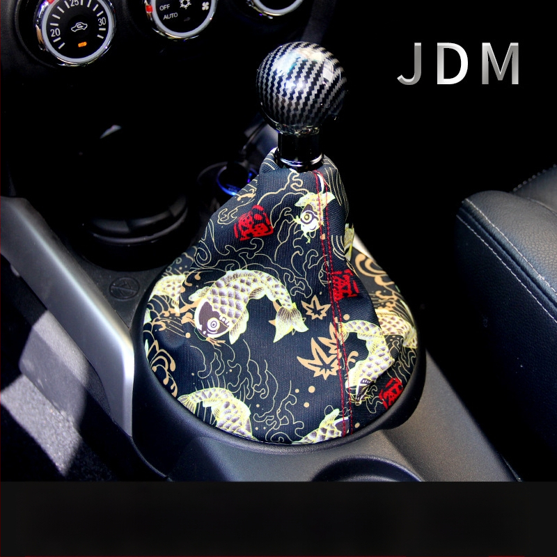 Auto modifikatsioon ja tuule tolmukate JDM isikupärastatud loominguline tolmukate käigukasti käepideme kate piiriülene kuum müük universaalne