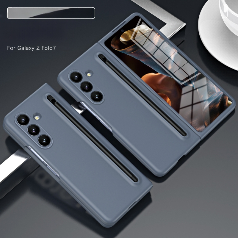 Sobib Samsung Z Fold7 mobiiltelefoni ümbrisele, ametlik samas stiilis kest ja kile integreeritud Stylus Fold6/5/4 kaitseümbrisega