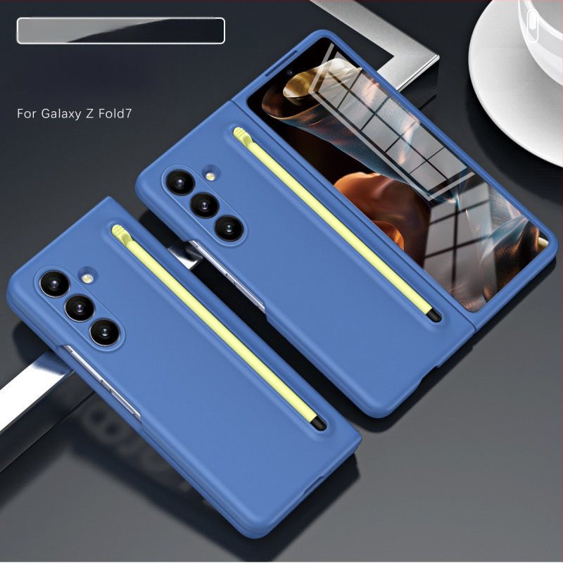 Sobib Samsung Z Fold7 mobiiltelefoni ümbrisele, ametlik samas stiilis kest ja kile integreeritud Stylus Fold6/5/4 kaitseümbrisega