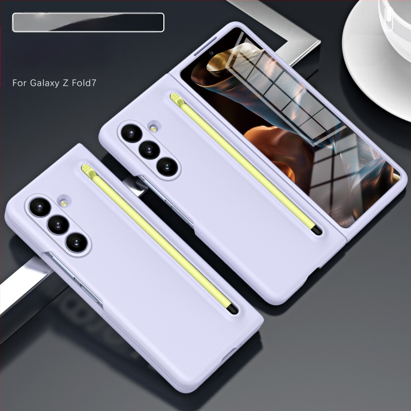 Sobib Samsung Z Fold7 mobiiltelefoni ümbrisele, ametlik samas stiilis kest ja kile integreeritud Stylus Fold6/5/4 kaitseümbrisega