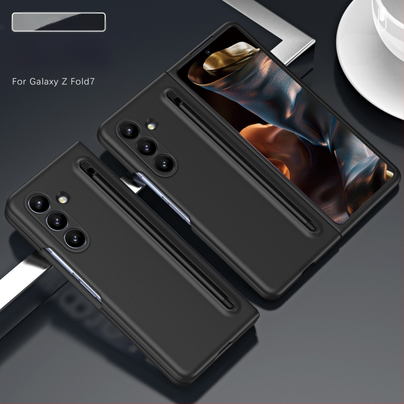 Sobib Samsung Z Fold7 mobiiltelefoni ümbrisele, ametlik samas stiilis kest ja kile integreeritud Stylus Fold6/5/4 kaitseümbrisega