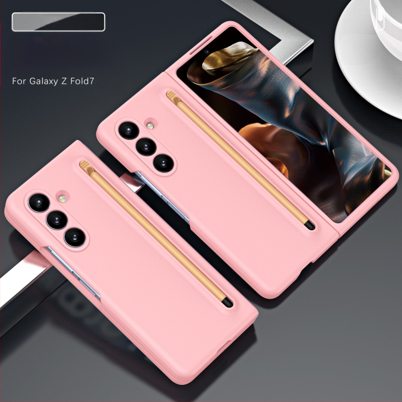 Sobib Samsung Z Fold7 mobiiltelefoni ümbrisele, ametlik samas stiilis kest ja kile integreeritud Stylus Fold6/5/4 kaitseümbrisega