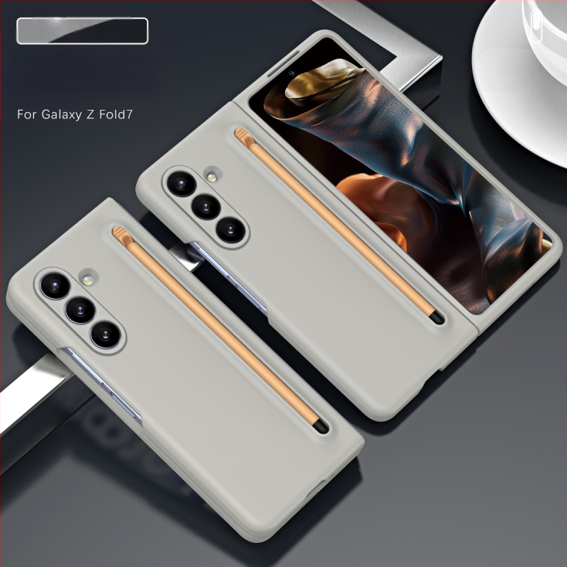 Sobib Samsung Z Fold7 mobiiltelefoni ümbrisele, ametlik samas stiilis kest ja kile integreeritud Stylus Fold6/5/4 kaitseümbrisega