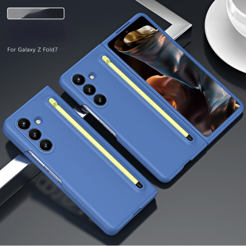 Sobib Samsung Z Fold7 mobiiltelefoni ümbrisele, ametlik samas stiilis kest ja kile integreeritud Stylus Fold6/5/4 kaitseümbrisega