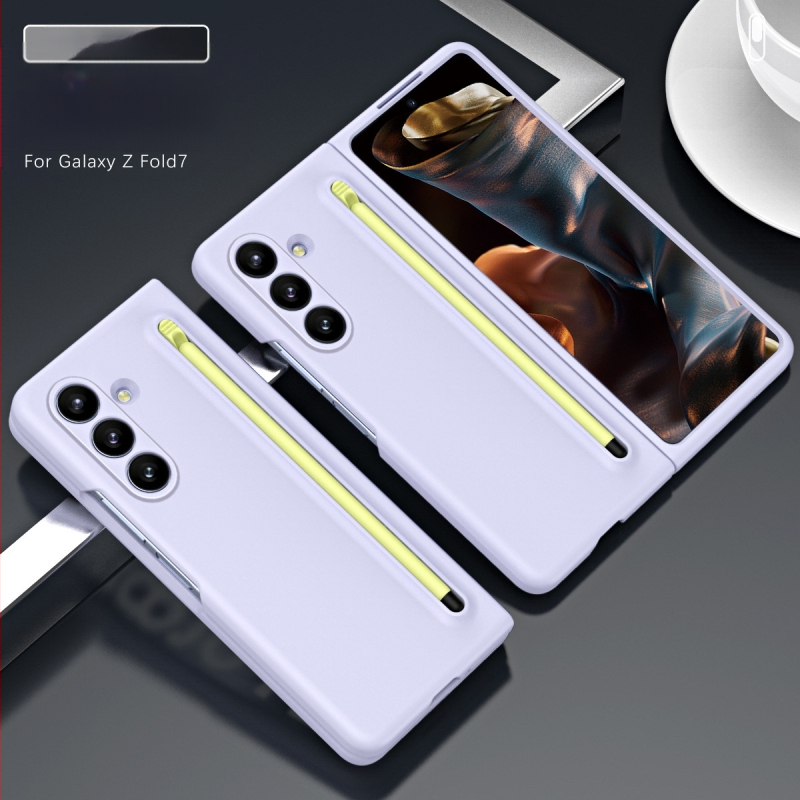 Sobib Samsung Z Fold7 mobiiltelefoni ümbrisele, ametlik samas stiilis kest ja kile integreeritud Stylus Fold6/5/4 kaitseümbrisega