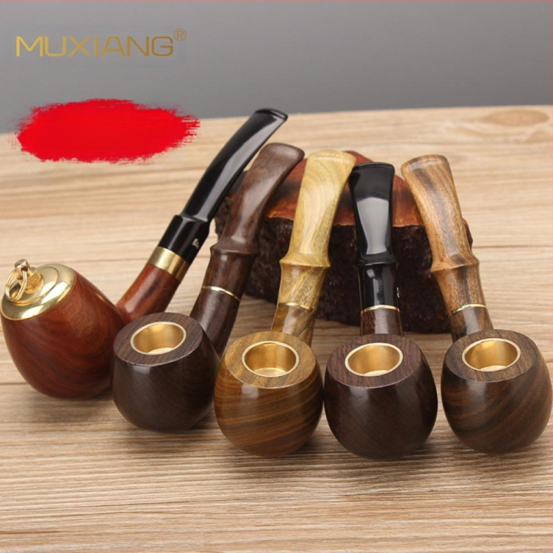 Puitunud roosipuust piip, kolmeotstarbeline, kuivpiip, suitsetamistarvikud, hulgimüügi tubakakott, filtreeritud täispuidust piip, sandlipuu