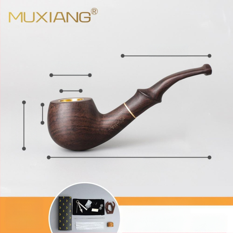 Puitunud roosipuust piip, kolmeotstarbeline, kuivpiip, suitsetamistarvikud, hulgimüügi tubakakott, filtreeritud täispuidust piip, sandlipuu