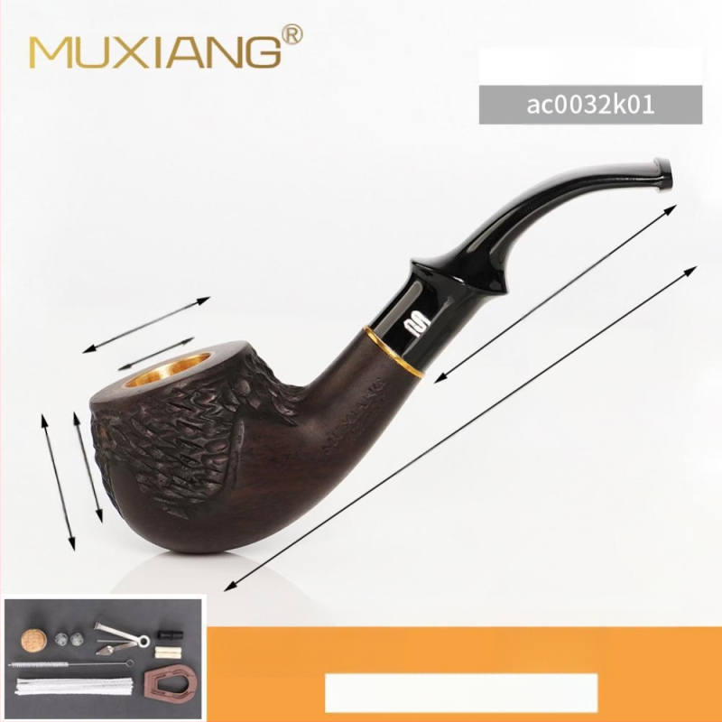 Puitunud roosipuust piip, kolmeotstarbeline, kuivpiip, suitsetamistarvikud, hulgimüügi tubakakott, filtreeritud täispuidust piip, sandlipuu