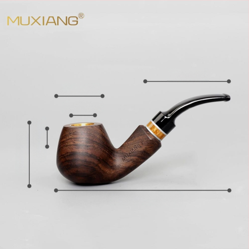 Puitunud roosipuust piip, kolmeotstarbeline, kuivpiip, suitsetamistarvikud, hulgimüügi tubakakott, filtreeritud täispuidust piip, sandlipuu