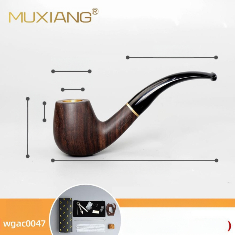 Puitunud roosipuust piip, kolmeotstarbeline, kuivpiip, suitsetamistarvikud, hulgimüügi tubakakott, filtreeritud täispuidust piip, sandlipuu