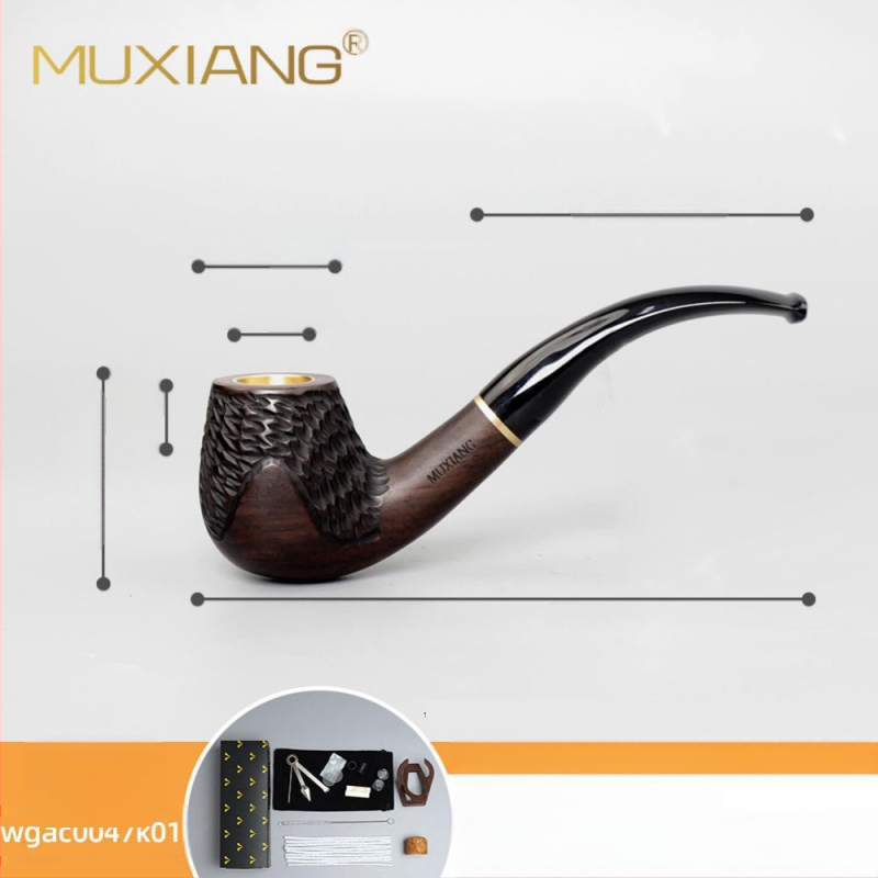 Puitunud roosipuust piip, kolmeotstarbeline, kuivpiip, suitsetamistarvikud, hulgimüügi tubakakott, filtreeritud täispuidust piip, sandlipuu