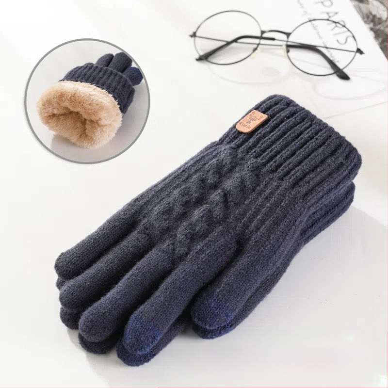 Fliisvoodriga paksendatud puutetundliku ekraaniga kindad talviseks õuesõiduks Kirde-Eesti külmakindlad jalgrattasõidu unisex õpilaste paksud kindad armastajatele