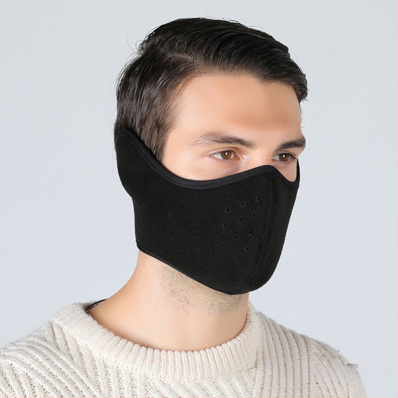 Talvine õues suusamask Jalgrattasõidu soe jalgrattasõidumask Kapuutsiga tuulekindel mask Kõrvakaitsemask