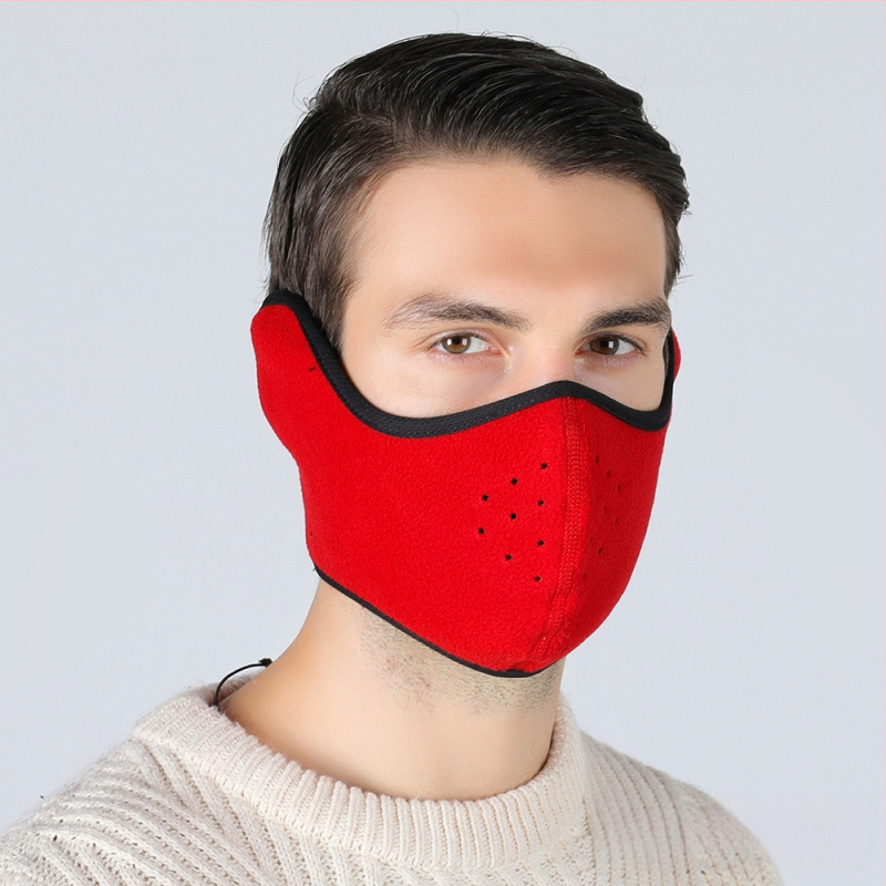 Talvine õues suusamask Jalgrattasõidu soe jalgrattasõidumask Kapuutsiga tuulekindel mask Kõrvakaitsemask