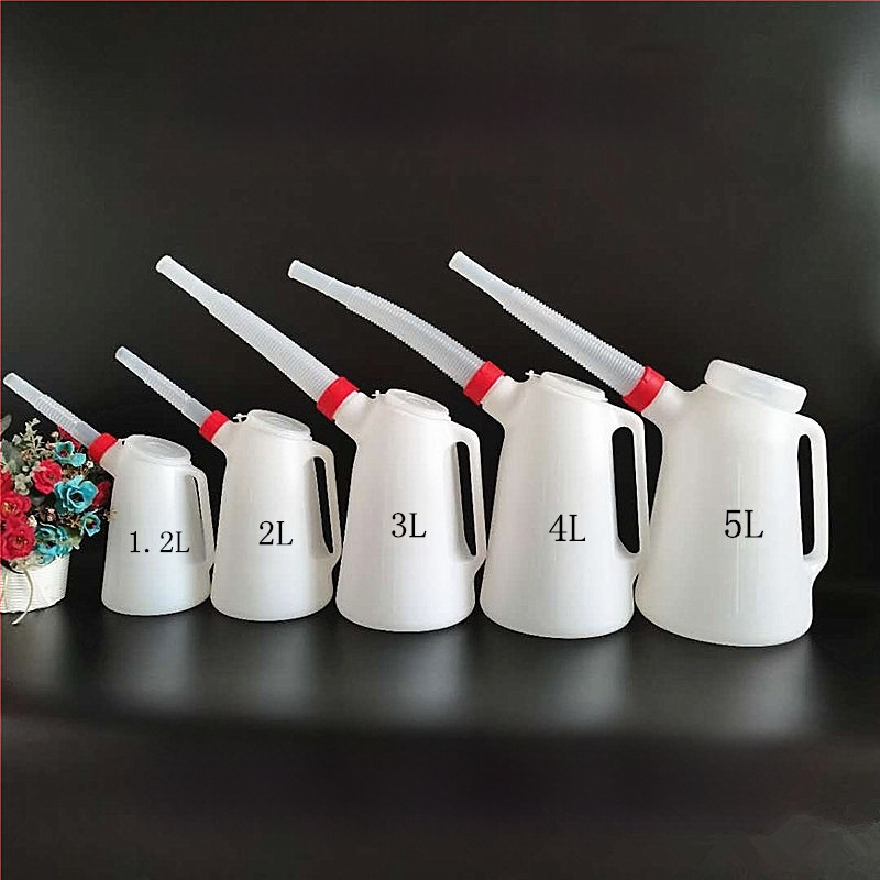 Paksendatud õlikann 4S töökoja autode ja laevade määrdeõli plastist pika otsikuga õlikann õlikann skaala ja kaanega õlihaaratsiga