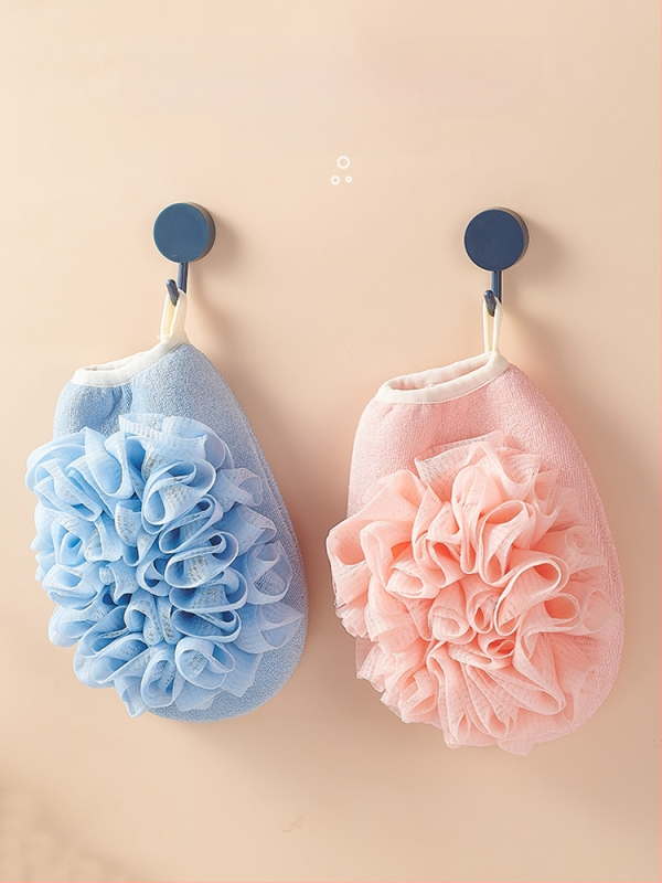 ♤ Hulgimüük kaheotstarbeline vannirätik kaks-ühes mittekahjustav nahavannirätik peene liivaga pehme vannikinnas seljale hõõrumiseks