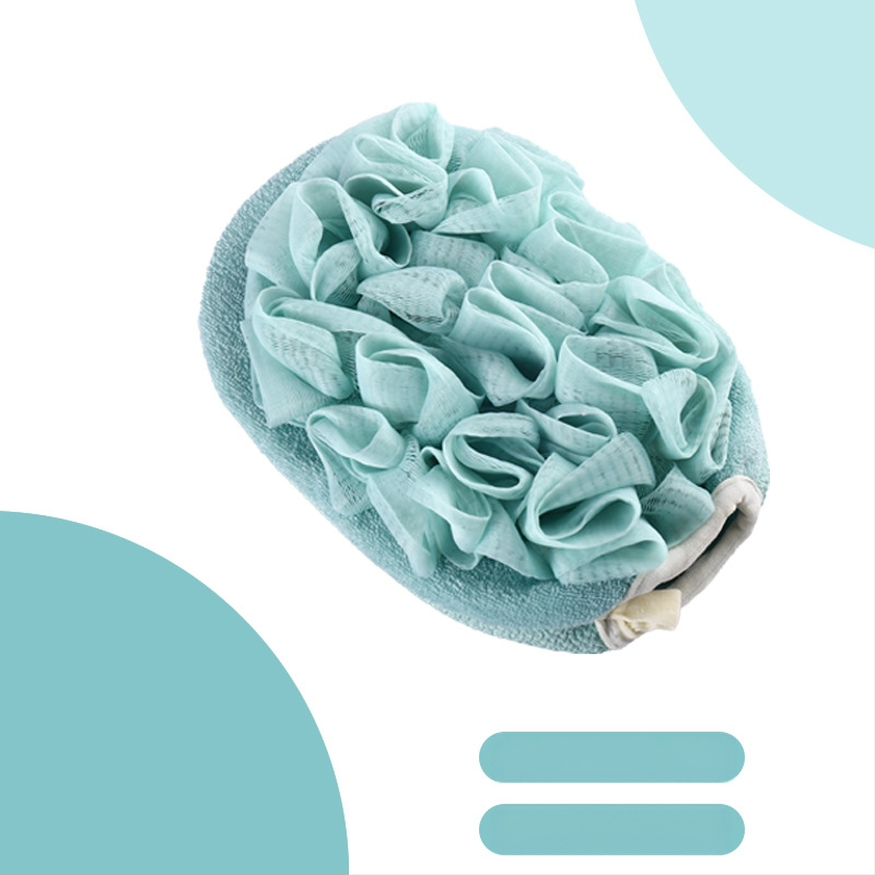 ♤ Hulgimüük kaheotstarbeline vannirätik kaks-ühes mittekahjustav nahavannirätik peene liivaga pehme vannikinnas seljale hõõrumiseks