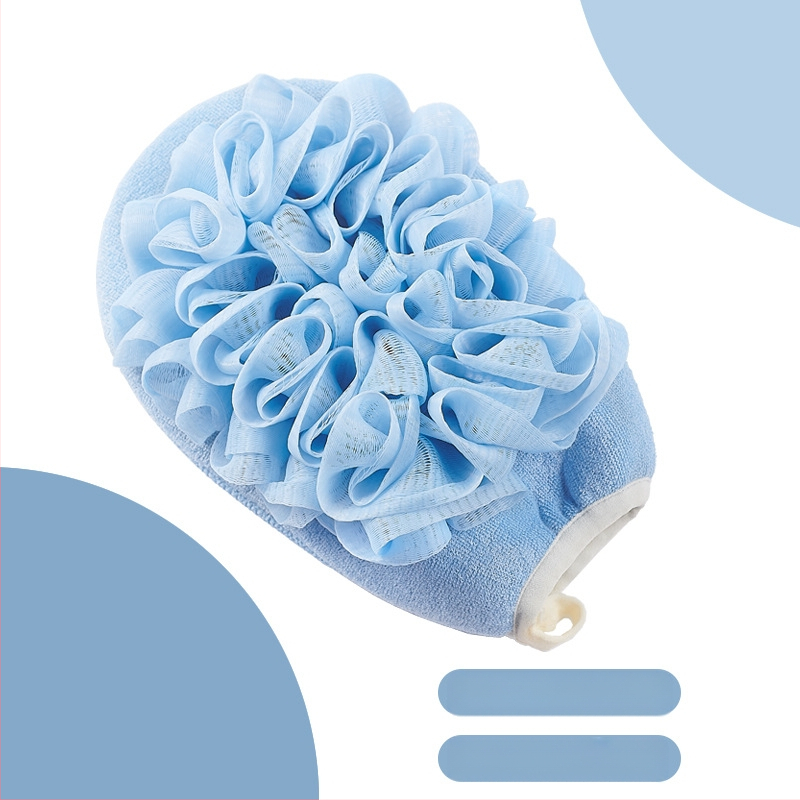 ♤ Hulgimüük kaheotstarbeline vannirätik kaks-ühes mittekahjustav nahavannirätik peene liivaga pehme vannikinnas seljale hõõrumiseks