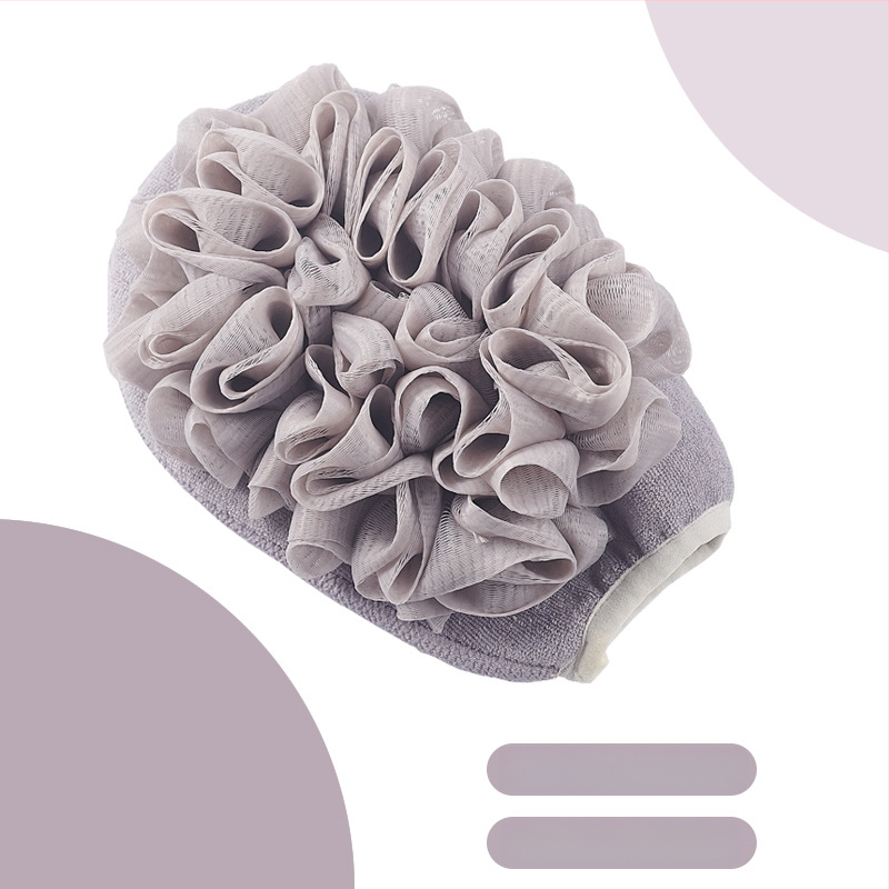 ♤ Hulgimüük kaheotstarbeline vannirätik kaks-ühes mittekahjustav nahavannirätik peene liivaga pehme vannikinnas seljale hõõrumiseks