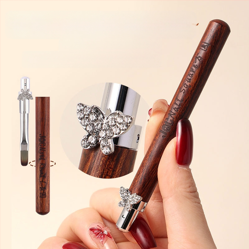 Kardamono žvaigždės formos drugelio nagų dailės teptukų rinkinys, dideli ir maži apvalūs fototerapijos teptukai, specialūs teptukai gėlių dažymui, linijų piešimui, gradientui, universalus rašiklis