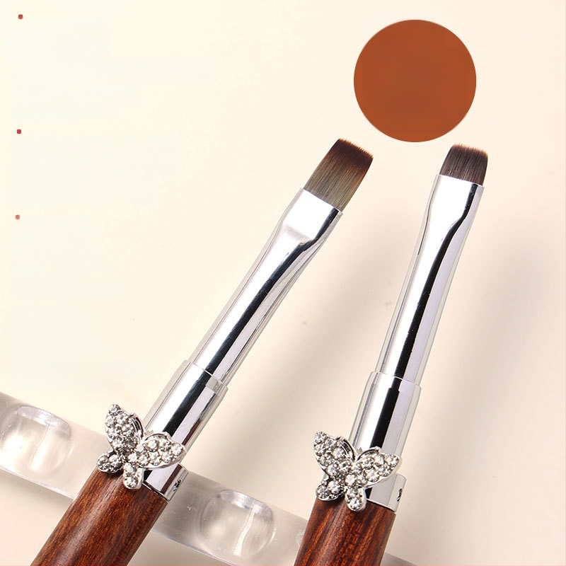 Kardamono žvaigždės formos drugelio nagų dailės teptukų rinkinys, dideli ir maži apvalūs fototerapijos teptukai, specialūs teptukai gėlių dažymui, linijų piešimui, gradientui, universalus rašiklis