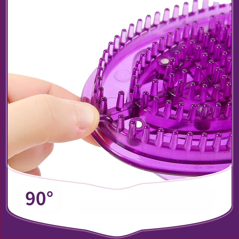 Mitmekülgne hari eeterliku õli massaažihari kehale universaalne süvenduskõht kõhu kraapimine Kaljukitse pehme hari magnetilise viieelemendilise silikooniga