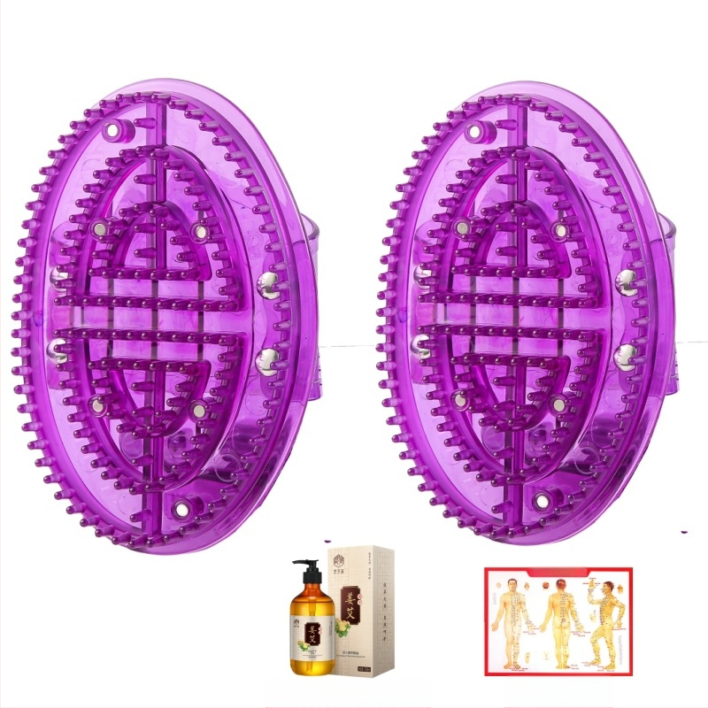 Mitmekülgne hari eeterliku õli massaažihari kehale universaalne süvenduskõht kõhu kraapimine Kaljukitse pehme hari magnetilise viieelemendilise silikooniga