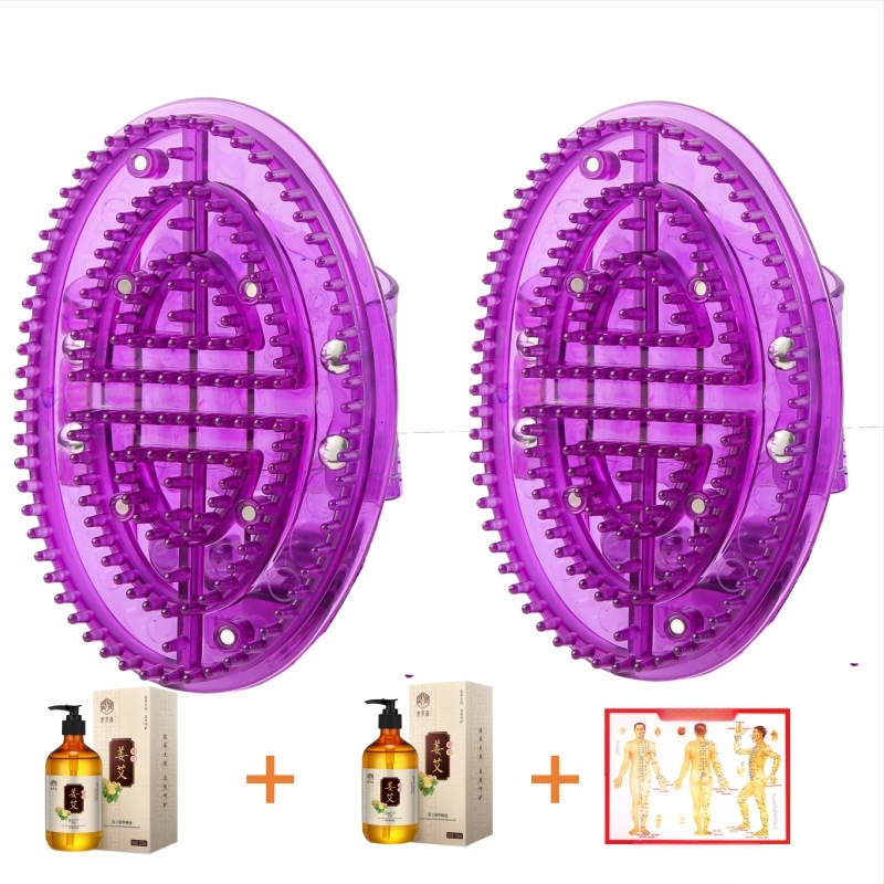 Mitmekülgne hari eeterliku õli massaažihari kehale universaalne süvenduskõht kõhu kraapimine Kaljukitse pehme hari magnetilise viieelemendilise silikooniga