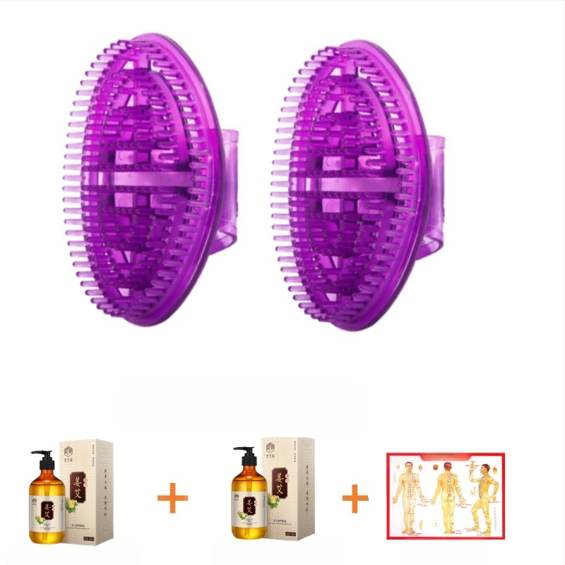 Mitmekülgne hari eeterliku õli massaažihari kehale universaalne süvenduskõht kõhu kraapimine Kaljukitse pehme hari magnetilise viieelemendilise silikooniga