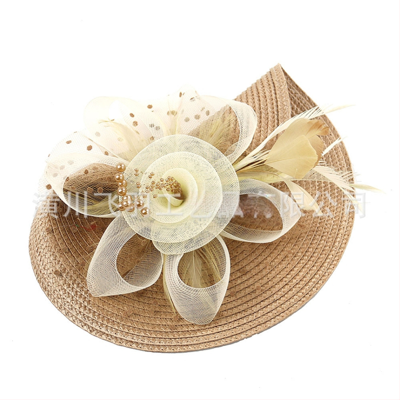 Populaarsed Amazoni väikesed mütsid, Euroopa ja Ameerika pruudi peakatted, Halloweeni võrgusilma sulgedest juuste aksessuaarid, džokiklubi müts