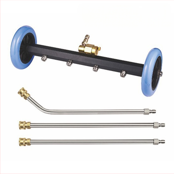 Aukšto slėgio automobilių važiuoklių valymo įrenginys su 16 colių dvigubos funkcijos važiuoklės antgaliu ir vandens šluota, 4000 PSI