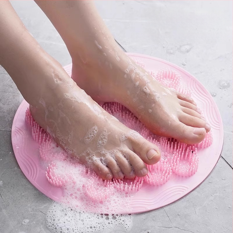 Silikoonist vannimatt laiskadele inimestele selja hõõrumiseks abi küsimata, vannimassaaži selja hõõrumismatt, iminapaga seinamatt jalale