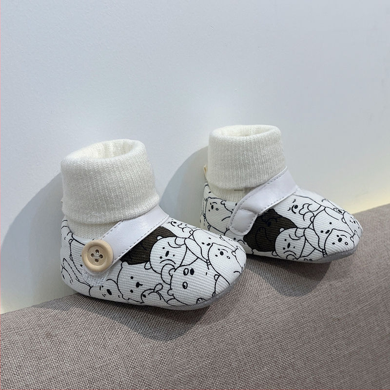 Kevad-, sügis- ja talvepehme tallaga beebikingad meestele ja naistele, kukkumiskindlad kingad 6–12 kuu vanustele, 0–1-aastastele lastele, puuvillased kingad väikelastele ja vastsündinutele