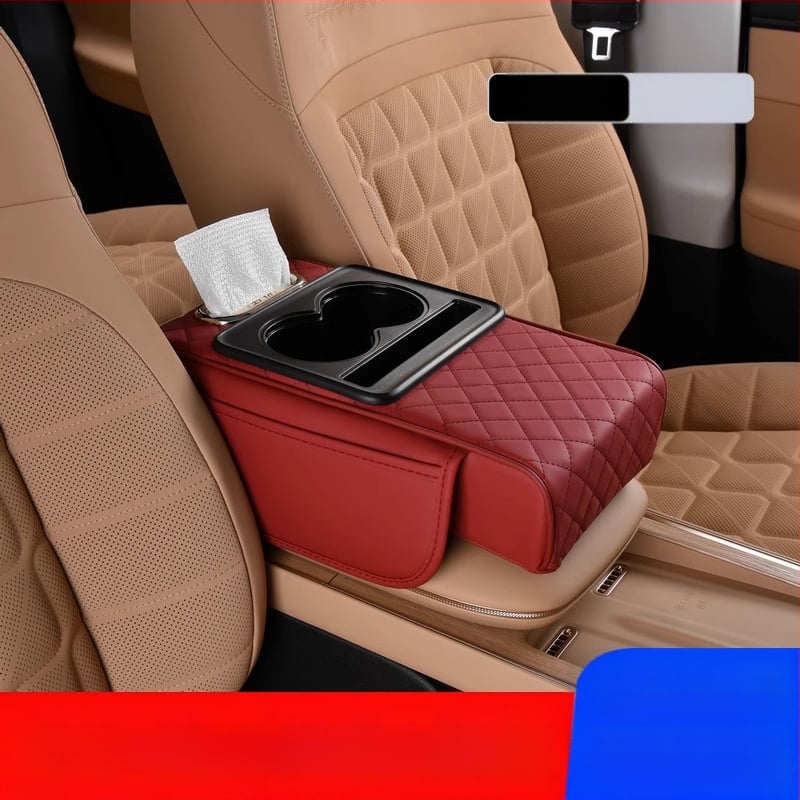 Auto keskse käetoe karbi turvapadi, kaitsepadi, multifunktsionaalne salvrätikukarp, topsihoidik, hoiukott