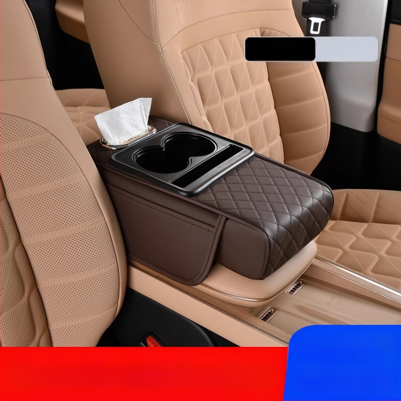 Auto keskse käetoe karbi turvapadi, kaitsepadi, multifunktsionaalne salvrätikukarp, topsihoidik, hoiukott