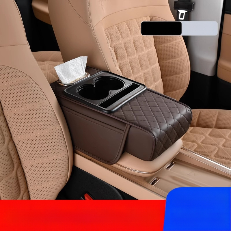 Auto keskse käetoe karbi turvapadi, kaitsepadi, multifunktsionaalne salvrätikukarp, topsihoidik, hoiukott