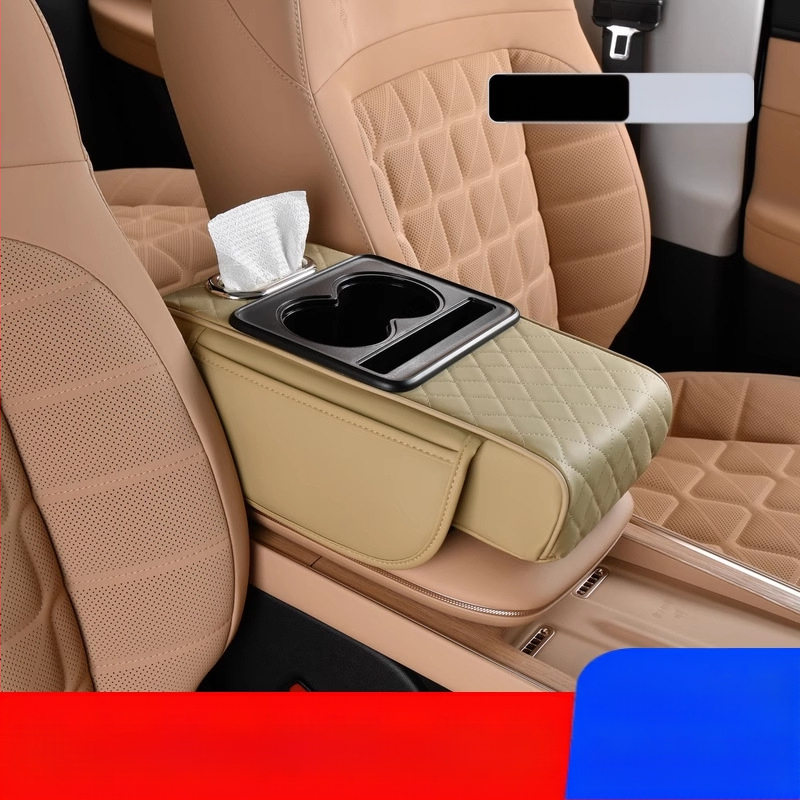 Auto keskse käetoe karbi turvapadi, kaitsepadi, multifunktsionaalne salvrätikukarp, topsihoidik, hoiukott