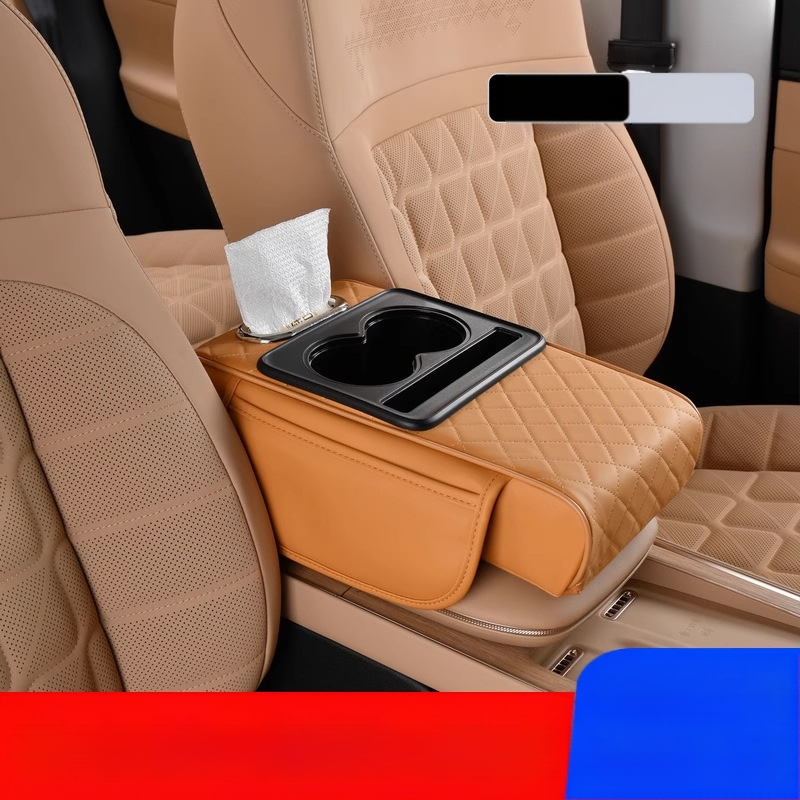 Auto keskse käetoe karbi turvapadi, kaitsepadi, multifunktsionaalne salvrätikukarp, topsihoidik, hoiukott