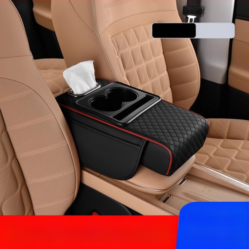 Auto keskse käetoe karbi turvapadi, kaitsepadi, multifunktsionaalne salvrätikukarp, topsihoidik, hoiukott