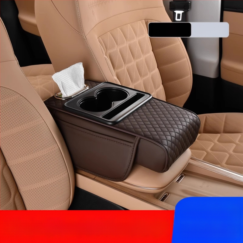 Auto keskse käetoe karbi turvapadi, kaitsepadi, multifunktsionaalne salvrätikukarp, topsihoidik, hoiukott