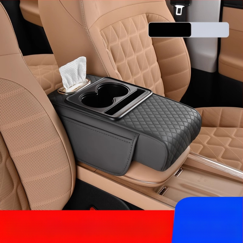 Auto keskse käetoe karbi turvapadi, kaitsepadi, multifunktsionaalne salvrätikukarp, topsihoidik, hoiukott