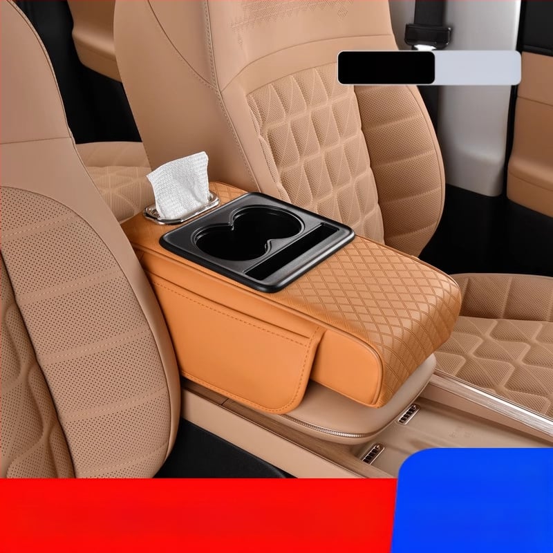 Auto keskse käetoe karbi turvapadi, kaitsepadi, multifunktsionaalne salvrätikukarp, topsihoidik, hoiukott