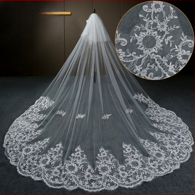 Žvaigždėto dangaus nuotakos pagrindinė vestuvinė suknelė baltas ilgas šampano spalvos uodegos šydas galvos apdangalas super fėjos stiliaus vestuvės retro