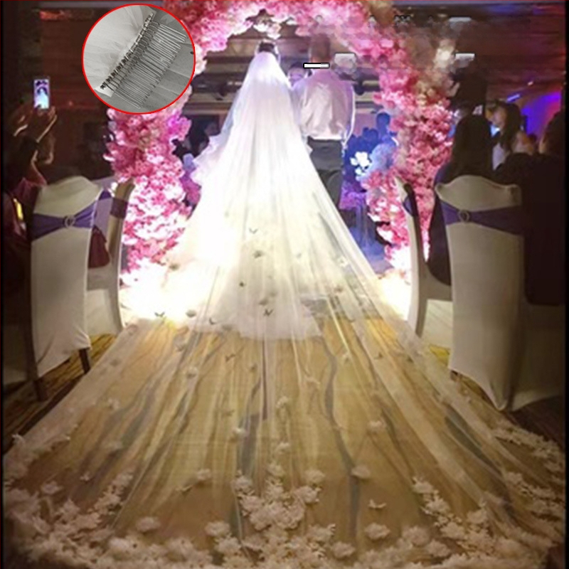 Žvaigždėto dangaus nuotakos pagrindinė vestuvinė suknelė baltas ilgas šampano spalvos uodegos šydas galvos apdangalas super fėjos stiliaus vestuvės retro